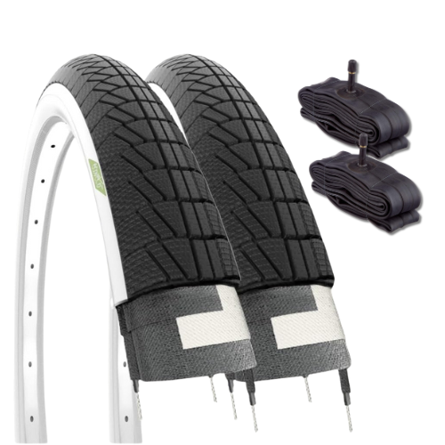 2 COPERTONI 16 X 1.75 (47-305)+CAMERE D'ARIA AMERICA SCHRADER CITY BIKE BAMBINO - Imagen 1 de 6