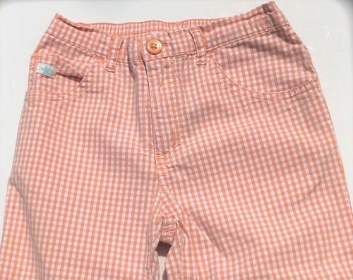 Vintage GAP Orange & White Gingham Capri Pants Size 5 - Picture 2 of 3