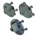 4 x 4 Wheel Hub 5/8" Bearings, 3/4", 1" Bore Galvanized 4" Bolt Circle Golf Kart