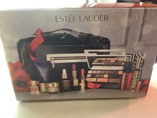New Estee Lauder Holiday cosmetics Makeup bag train case 2016 Limited Edition