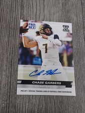 CHASE GARBERS 2022 PRO SET AUTOGRAPHED ROOKIE CARD. RAIDERS.