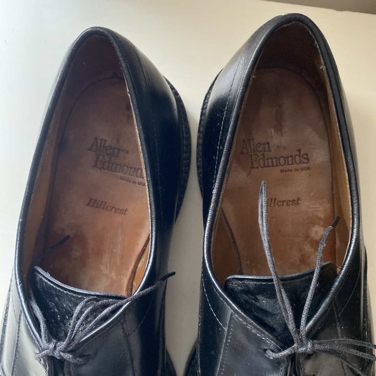 Allen Edmonds Hillcrest Men Shoes Bicycle Toe Size 11.5 D Black