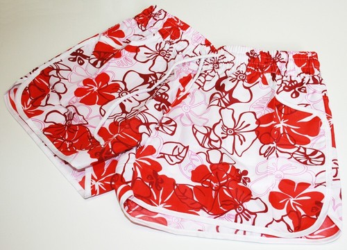 Pantalones Cortos de Natación Florales de Verano para Niñas Ropa de Playa Ligera con Bolsillos - Cordón - Imagen 4 de 7