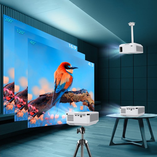 230 ANSI Lumen 8K Projector 1080P 3D 5G WiFi Bluetooth Video Home Theater HDMI - Picture 8 of 12
