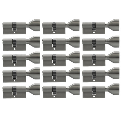 15x Knaufzylinder 60mm 30/30 +75 Schlüssel Zylinderschloss Gleichschließend Tür