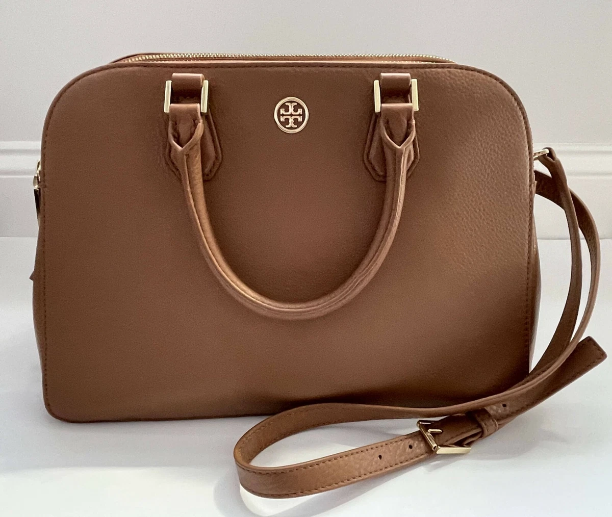 Tory Burch Robinson Pebbled Leather Tote Bag