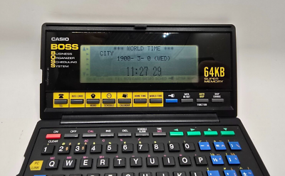 1989 Casio BOSS SF-8000 Business Organizer Scheduling System 64k