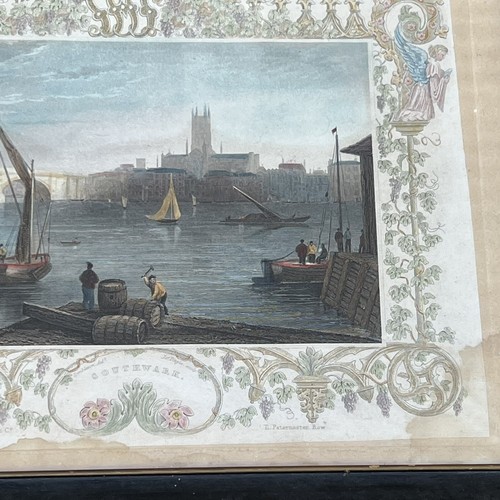 Antique Framed Tombleson & Co. Hand Colored Engraving Prints Set of 4 - Picture 8 of 10