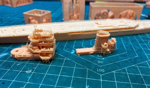 1/700 French De Grasse Cruiser (Wasserlinie/Vollrumpf) 3D-gedrucktes Kit - Bild 5 von 10