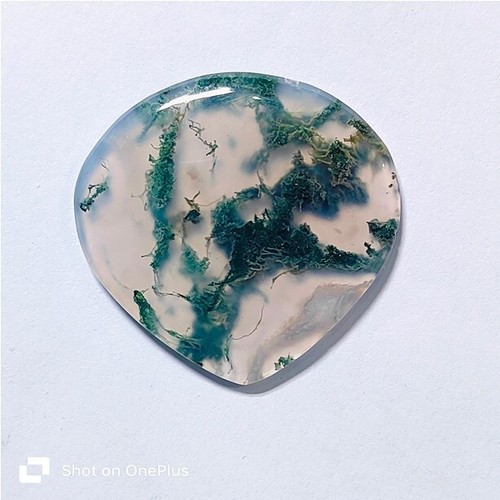 Moss Agate Natural Moss Agate Cabochon Loose Gemstone Jewelry 42 Cts. ME-9307 - Picture 3 of 3
