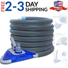 Professional 1-1/2-Inch x 24-Feet Swimming Pool Vacuum Hoses with Swivel Cuff...