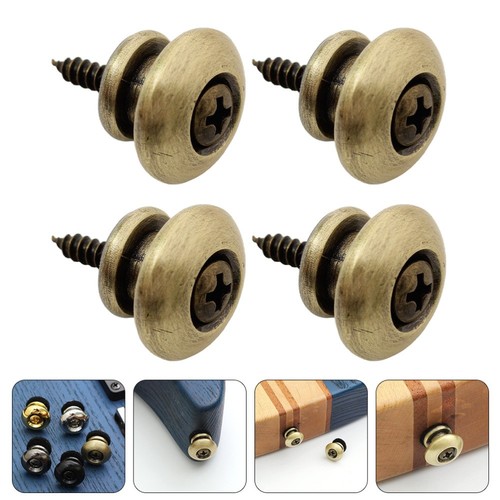 4 Pcs Gitarren -Ukulele Gurtschlösser E-Gitarre -Gitarrenzubehör