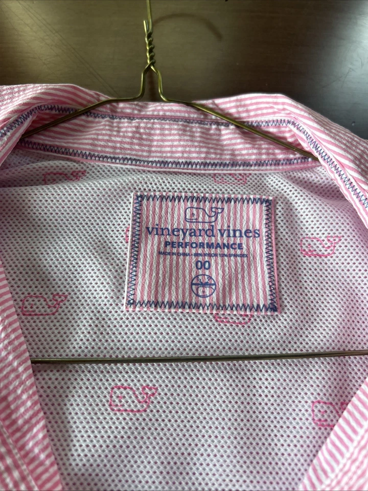 Nueva Camisa Mujer Vineyard Vines Harbor Rosa Talla 00 De Colección Rara Foto 4 de 4