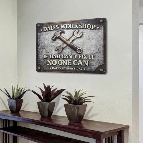 Funny Father‘S Day Gifts – 8X12'' Personalized Vintage Metal Sign, Best Gift Ide - Picture 7 of 12