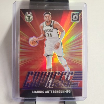 2024-25 Donruss Optic - #22 Giannis Antetokounmpo Express Lane Purple Holo  