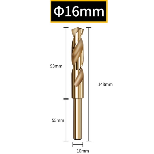 6542 HSS Titanium Coated Twist Drill Bits 12~35mm For Hardened Steel/Metal/Alloy - Picture 18 of 55