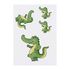 4 x 'Dancing Crocodile' Temporary Tattoos / Transfers TO00038693 