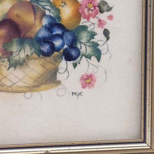 Dos pinturas de teoremas pintadas a mano por Maura Campbell Hingham MA 7x7 enmarcadas en excelente estado - Imagen 10 de 18