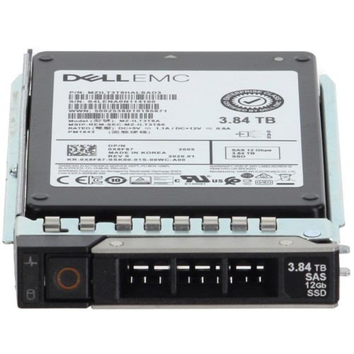 Dell 3.84TB 12Gbps SAS RI TLC 2.5 SSD PM1643 CPO (X8F87) -CO3 - Afbeelding 2 van 5