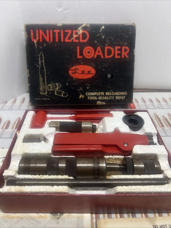 LEE UNITIZED LOADER 8X57 MAUSER RELOADING SET 8MM COMPLETE & GUIDES 1974 VINTAGE - Image 4 of 4