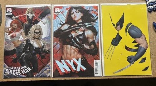 Wolverine #1 Negative-amazing Spiderman #26 Fan Expo-NYX #1 Artgerm
