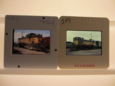 Lot of  2  35MM Slides Spokane Portland & Seattle  Alco RS3 4058 4064 SP&S