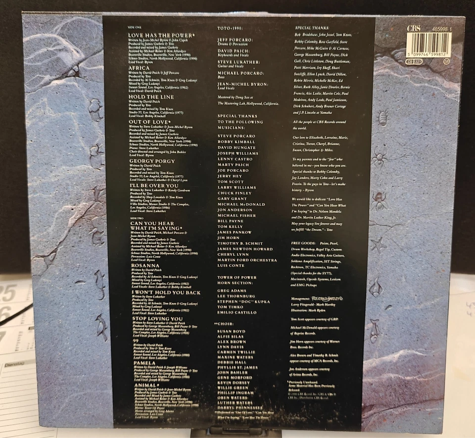 LP / Schallplatte / Vinyl - TOTO - PAST TO PRESENT (1977 - 1990) - Bild 2 von 3