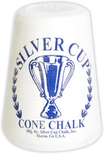 Silver Cup Cone Talc Chalk, White