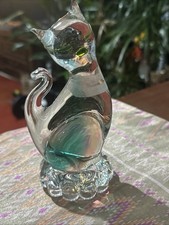 Murano Art Glass Cat Art (right Ear Little Broken)