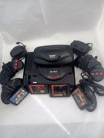 Sega Genesis Model 1 Console Bundle w/ Sega 32X, 4 Controllers & Games