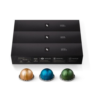 Nespresso Capsules Vertuo, Variety Pack, Medium and Dark 10 Count (Pack of 3)