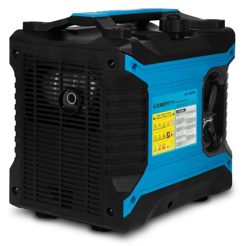 EBERTH 2000 Watt Generatore di Corrente Inverter 3 CV Gruppo Elettrogeno 2x 230V - Immagine 4 di 4