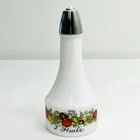 Gemco Spice Of Life Oil Cruet Milk Glass Serving Ware 8192 Vintage
