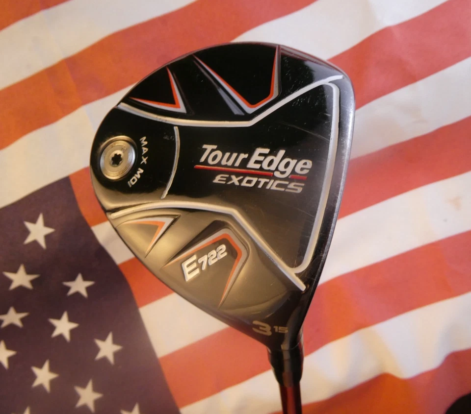 3 вуда для фервея TOUR EDGE EXOTICS E722 15* Fujikura Ventus 5 R Flex + HC ОТЛИЧНОЕ СОСТОЯНИЕ - Изображение 3 из 4