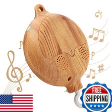 Baby Mobile Rotary Music Box Imitation Wood w/ Rotating Hook Crib Motor