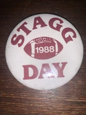 1888 Stagg  Day Football 2.25 Inch Pinback Button Sports