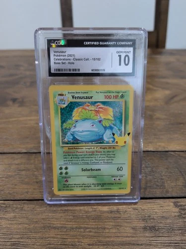 2021 Pokemon Celebrations Classic Coll. 15/102 Venusaur Holo CGC 10 Gem Mint