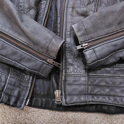 ARLEN NESS Genuine Leather Jacket, Size L Black [Used EXC] ship From JAPAN◎ image 10