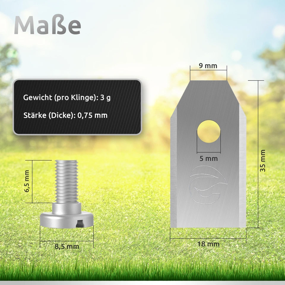 30x Ersatz-Messer Ersatz-Klingen für Husqvarna Automower Gardena Sileno - Bild 4 von 4
