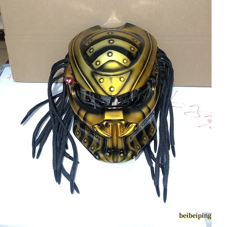 Alien Predator Fangs Wasp Motorcycle Full Face Cosplay Cool Helmet Mask Props - Image 4 of 4
