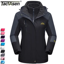 Womens 3-in-1 Winter Coat Snow Ski Jacket Waterproof Windproof Fleece Lined Warm