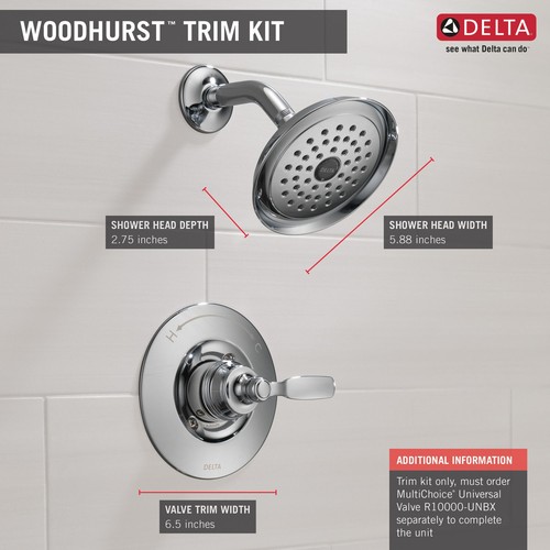 Delta T14232 Woodhurst Shower Only Trim Package - Bild 8 von 14