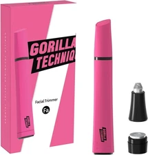 Gorilla Technique Facial Hair Trimmer for Women, Makeup Trimmer, Pink 