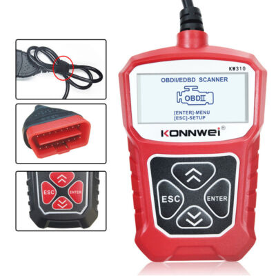 KONNWEI KW310 Profi KFZ OBD2 Diagnosegerät Auto Scanner Fehler Auslesegerät Red