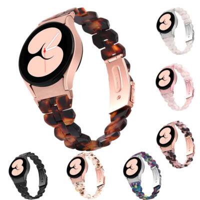 Damen Resin Armband für Samsung Galaxy Watch 4 5 6 7 FE 40/44mm Classic 43/47mm