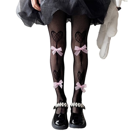 Fashionable Long Stockings Baby Girls Lace Tights Solid Color for Daily Party - Picture 17 of 44