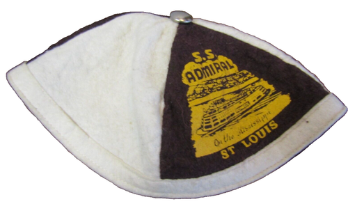 S.S. Admiral St. Louis "On The Mississippi" Collectible Vtg 1950's Beanie/Hat - Picture 11 of 12