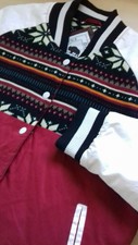 Bellfield Elgin Nordic Pattern Varsity Jacket Ladies Size 12