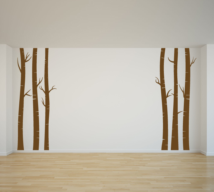 Large Birch Tree Wall Art Vinyl Decal Mural Sticker T5A Decoration