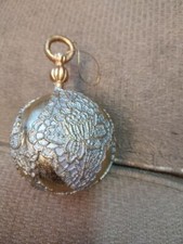 Christmas Ball ornament Gold large 11" around